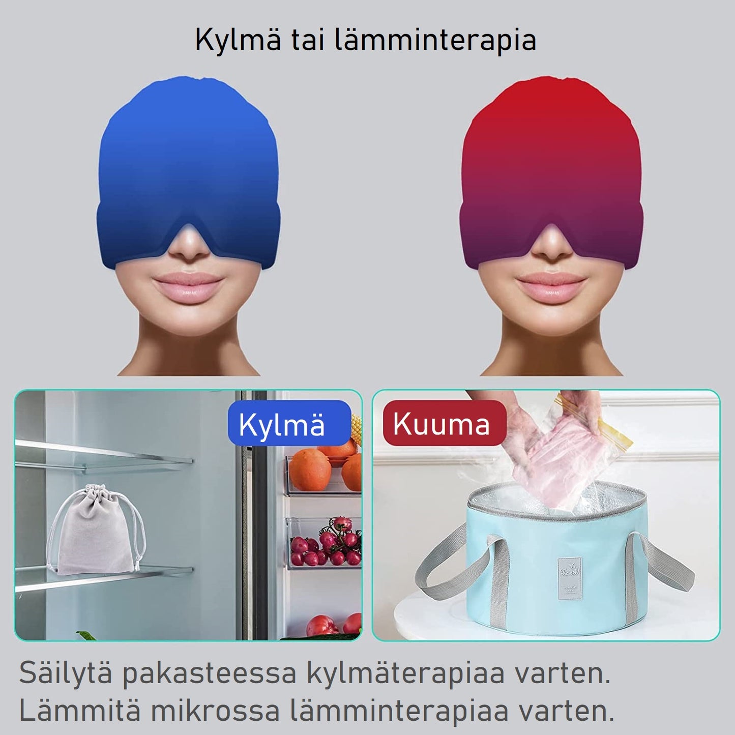 Polarfolk Migreenihattu – Kylmähoitoterapia päänsäryn ja migreenin lievitykseen