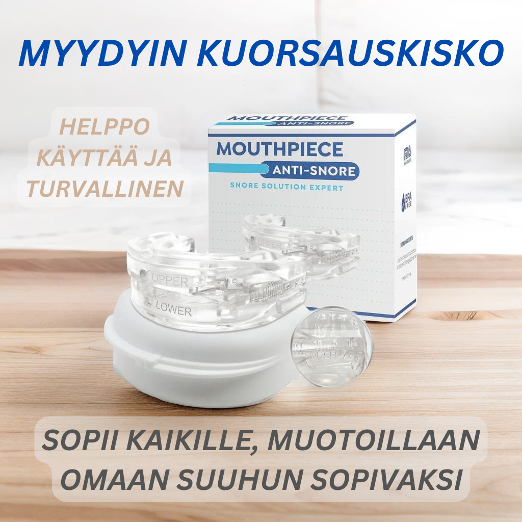 Korkealaatuinen kuorsauskisko (säädettävä)